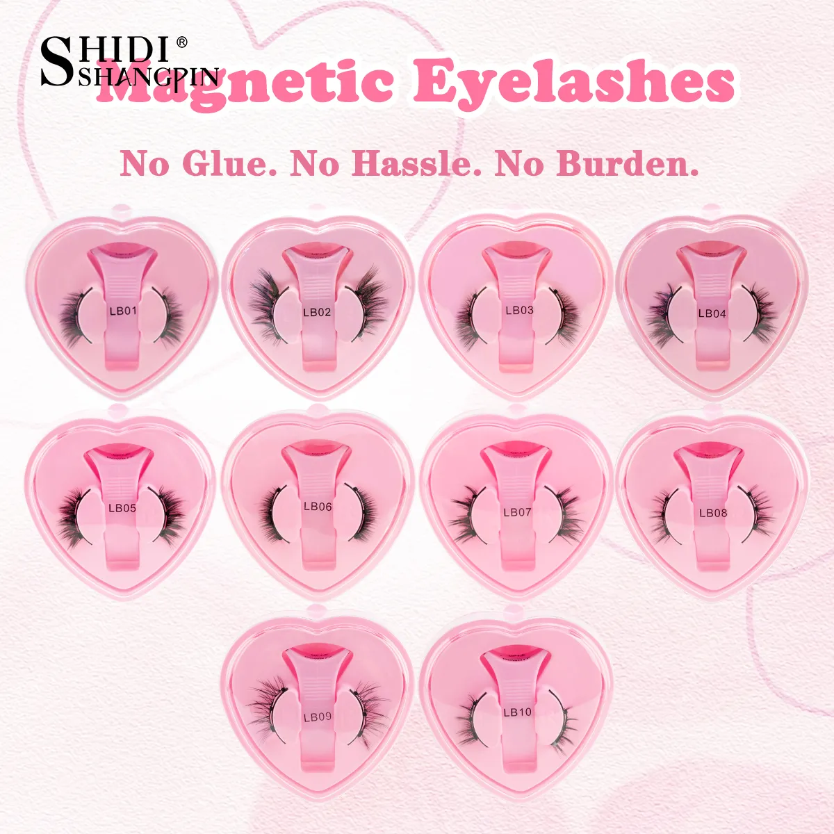 Magnetic Eyelashes 1Pair No Glue Needed 3D Natural Wispy Fake Lashes With Clip Reusable Women Beauty Eye Makeup — image 4