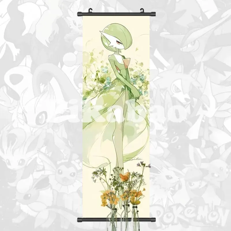 Printed Poster Anime Wall Artwork Greninja Pictures Gardevoir Painting Canvas Pikachu Hanging Scrolls Home Room Decor