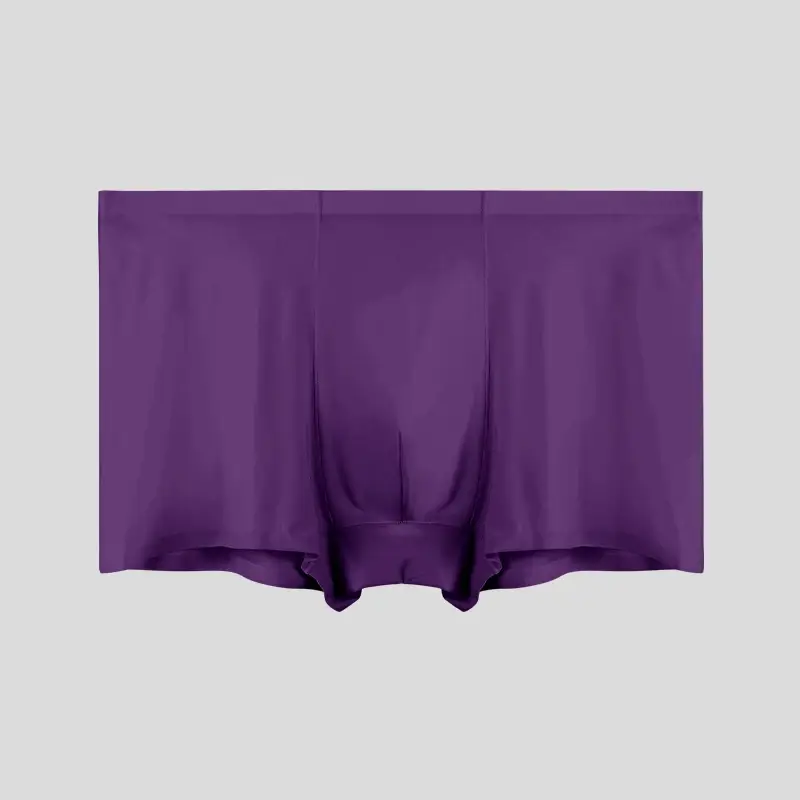 Men's5pc underwear Men's wholesale ice silk seamless boxers antibacterial breathable sports summer thin comfortable boxers — image 3