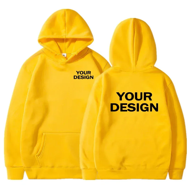 Sweat à capuche à manches longues pour hommes et femmes, imprimé personnalisé, ample, tenue décontracté, couleur unie, personnalité, Streetwear — image 2