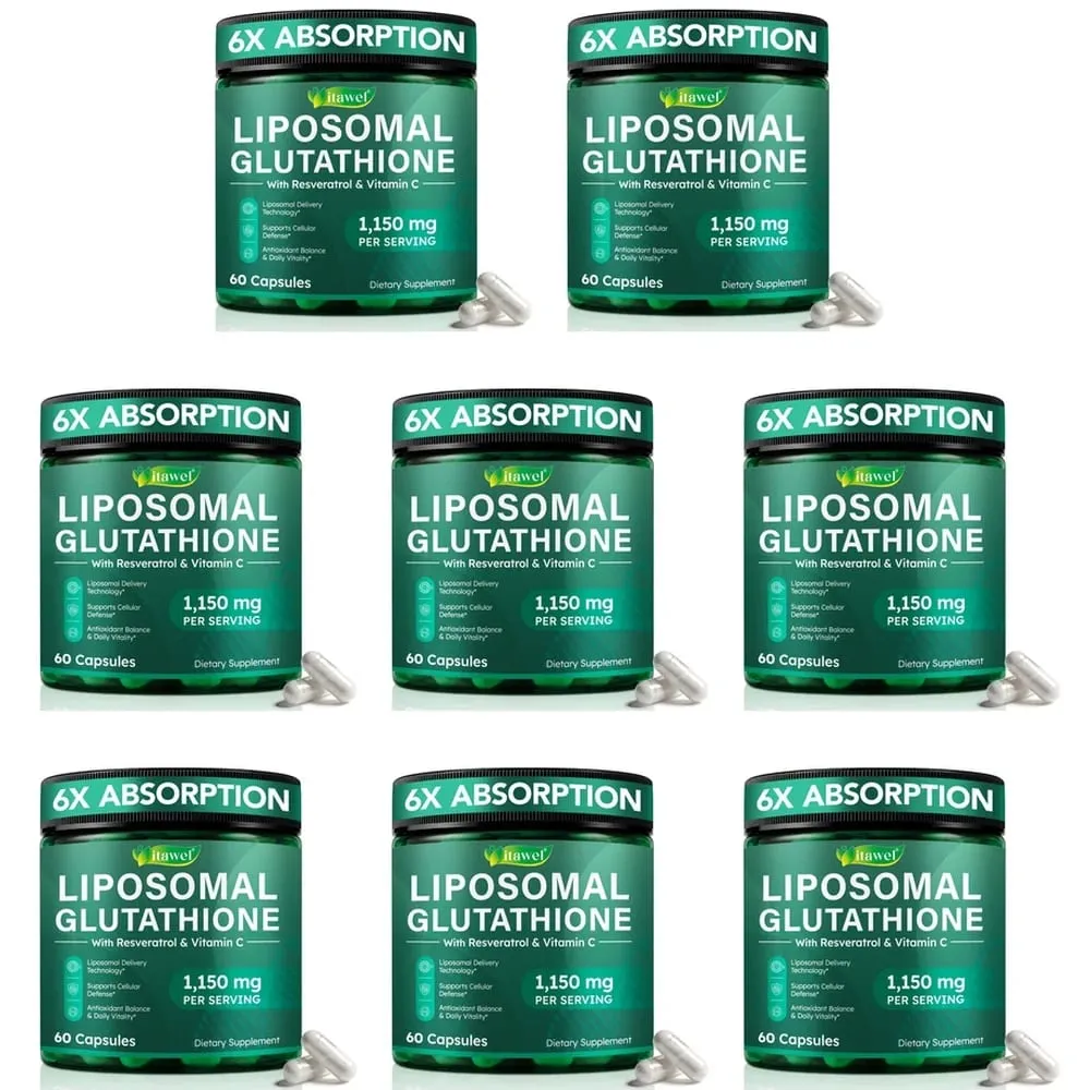 Itavel Liposomale Glutathion-Kapseln mit Resveratrol, Vitamin C und Selen unterstützen die zelluläre antioxidative Abwehr, 60 Kapseln — image 12