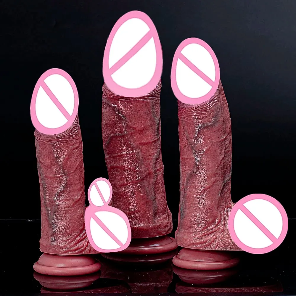 Realistischer Anal Neuer Dildo Buttplug Prostata-Massagegerät mit Saugnapf Penis für Anfänger Sexspielzeug für Frauen Anal Vaginal Masturba