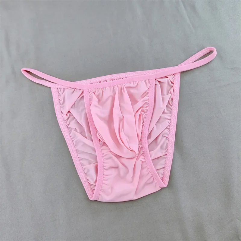 Ice Silk Briefs Men Underwear Solid Color Male Underpants Ultra-Thin Seamless Panties Thin Belt Low Waist — image 27