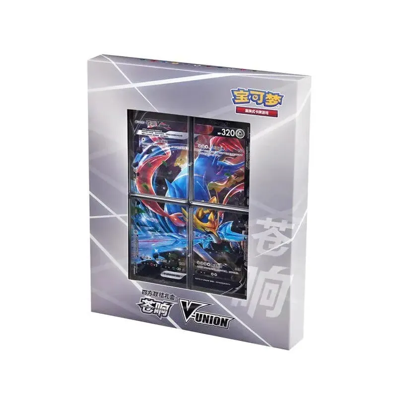 Ada Stok 100% Asli Pokemon Ptcg Card Quartet Coupling V-Union Gift Boxes Pikachu Big Gather Moru Baker Mew-Two Ptcg Box — image 8