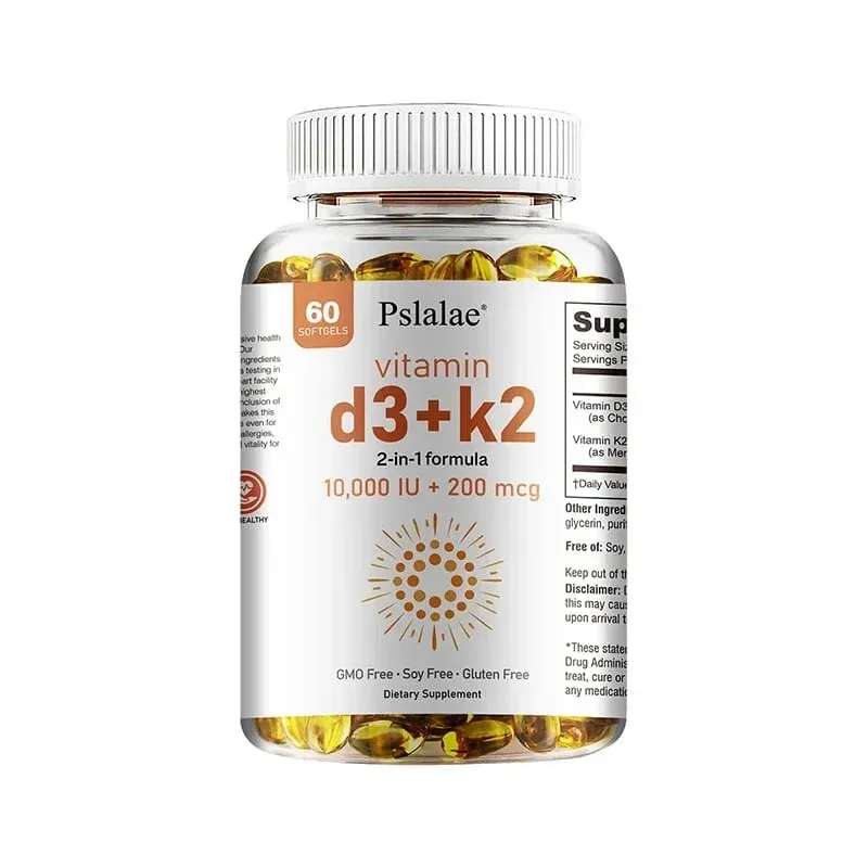 Vitamin D3 with K2 - Immune Support Healthy Muscle Function and Bone Health for Heart Joint Health