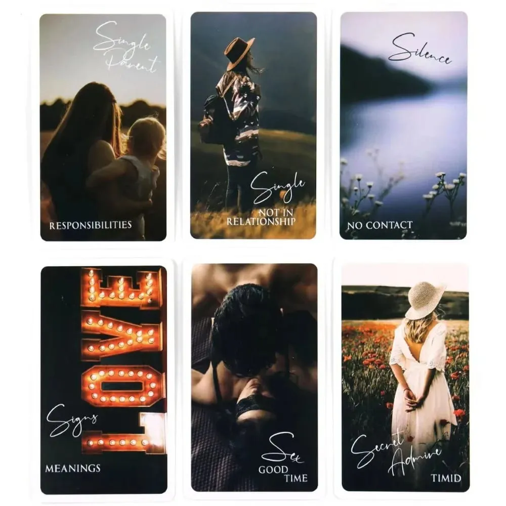 10.3*6cm Mystic Love Oracle Deck 79 Pcs Cards LOVE ORACLE Deck Tarot Deck Twin Flame Deck Messages — image 3