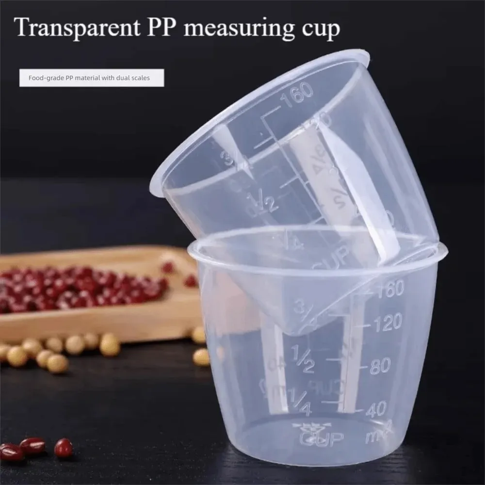Mini 100/160ml Rice Measuring Cup Plastic with Scale Measuring Jugs Clear Digital Kitchen Scale Measurement Tools — image 2