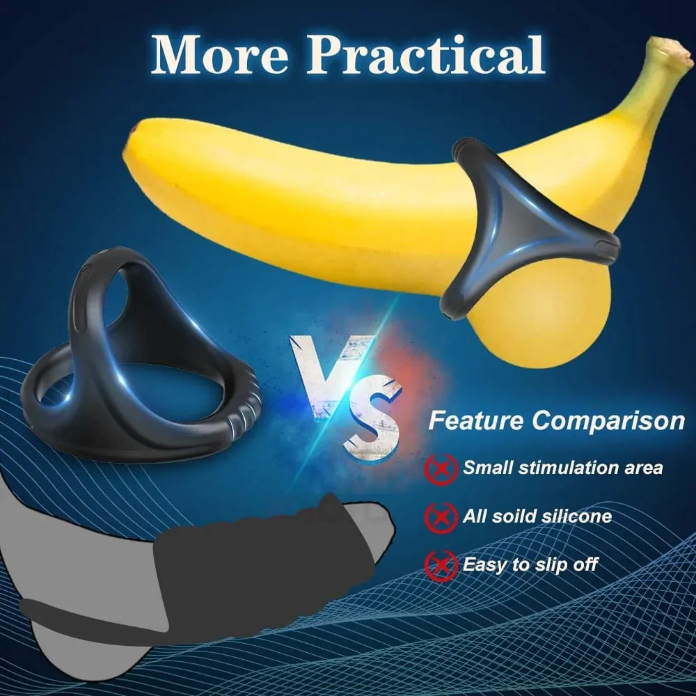 Silicone Cock Ring Penis Ring Enlarger Erection Ejaculation Delay Enhancing Soft Long Lasting Stronger Adult Sex Toy for Men — image 3