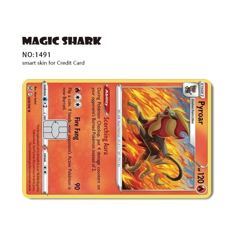 2026 New Charizard Blastoise Bulbasaur Eevee Metwo Sticker Film Skin Cover for Credit Debit Card — image 27
