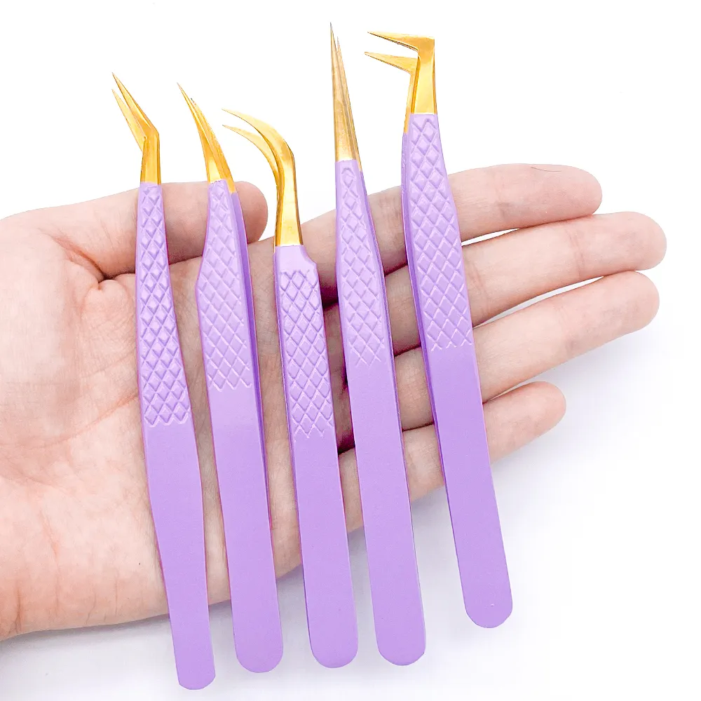 Eyelashes Tweezers Stainless Steel Superhard Tweezers High Precision Anti-static Tweezers For Eyelash Extensions Tools — image 4