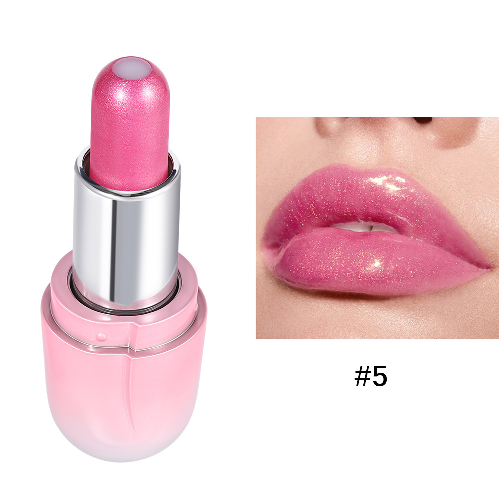 6 Colors Pearlescent Mirror Jelly Lipstick Waterproof Long Lasting Matte Velvet Shiny Sandwich Lip Stick Balm Makeup Cosmetics