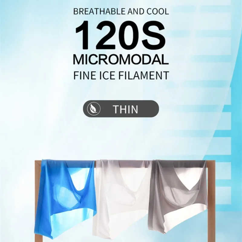 1Pc Ice Silk Sexy Men's Briefs Underpants Breathable Man Underwear Briefs Transparent Sexy Men Underwear Summer Mens Panties — image 9