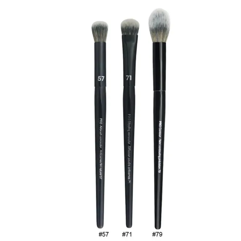 4pcs/set Pro Black Eye Shadow Makeup Brushes Lip Brow Precision Concealer Blending Synthetic hair Smudge Highlight Make Up Brush — image 14