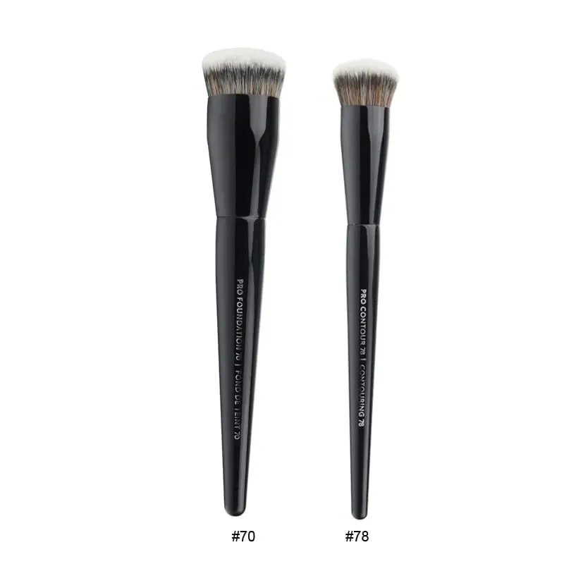 2pcs/set Pro Black Makeup Brushes Synthetic hair Powder Eye Shadow Smudge Highlight Foundation Airbrush Diffuser Make Up Brush — image 18