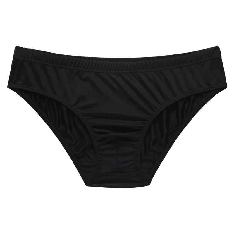 Novos homens sexy de seda gelo leve cintura baixa cuecas cuecas respiráveis ​​sem costura casual u convexo bolsa cuecas masculinas