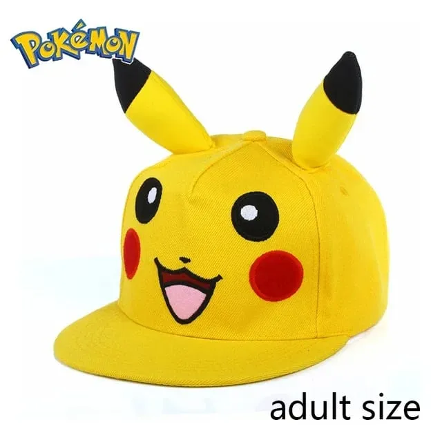 Pokemon Pikachu Baseball Cap Anime Cartoon Figure Cosplay Hat Adjustable Women Men Kids Sports Hip Hop Caps Toys Birthday Gift — image 26