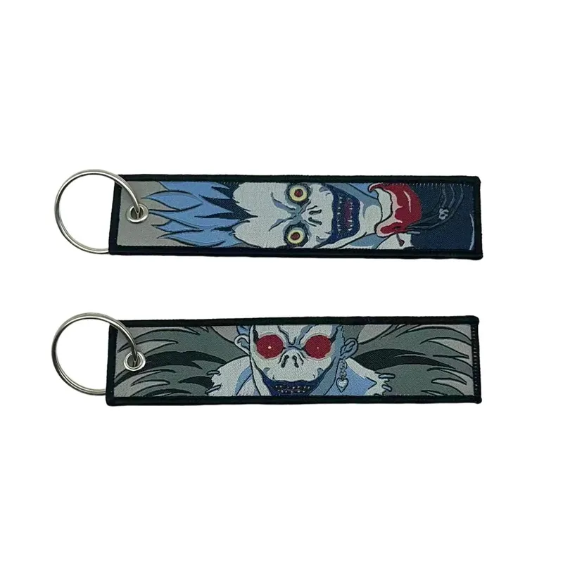 Embroidery Cool Eagle Beak Keychain Lanyard Anime Manga Series Badge Holder USB Pendant Portable Key Lanyard Accessories