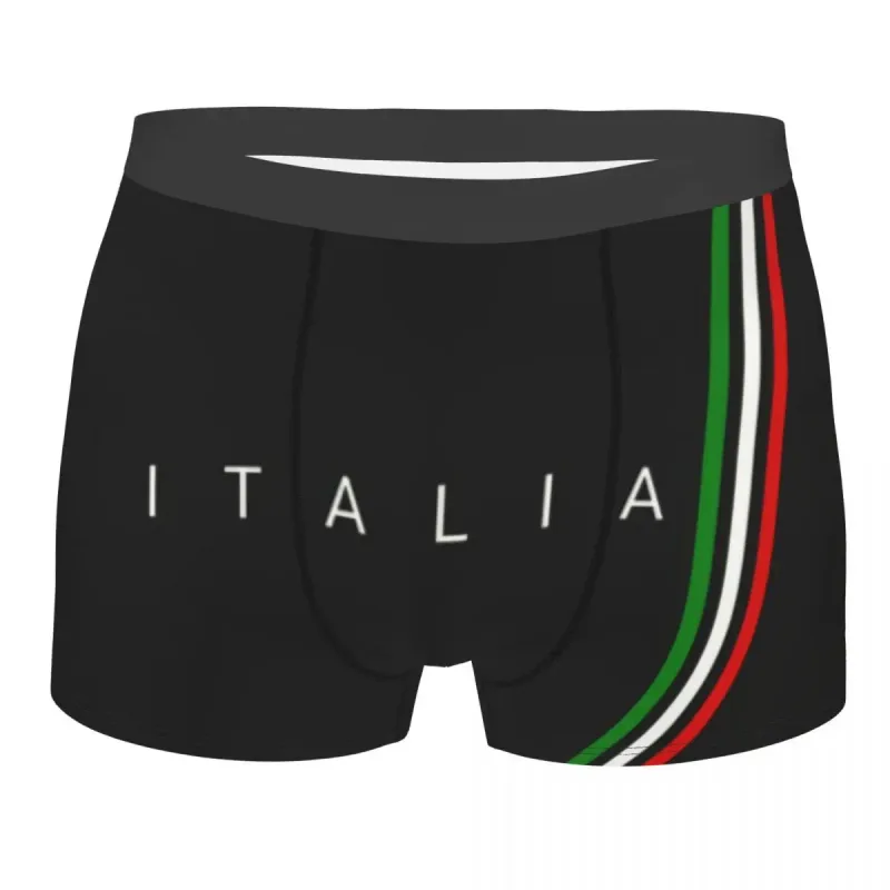 Flag Of Italy Underwear Men Sexy Print Customized Italian Patriotic Boxer Briefs Shorts Panties Soft Underpants