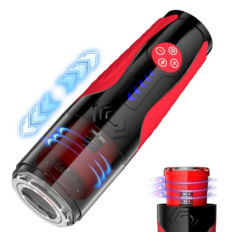 Telescopic Rotating Male Masturbator Automatic Mastubator Cup Vagina Masturbation Equipment Sex Toys for Men Adults Supplies