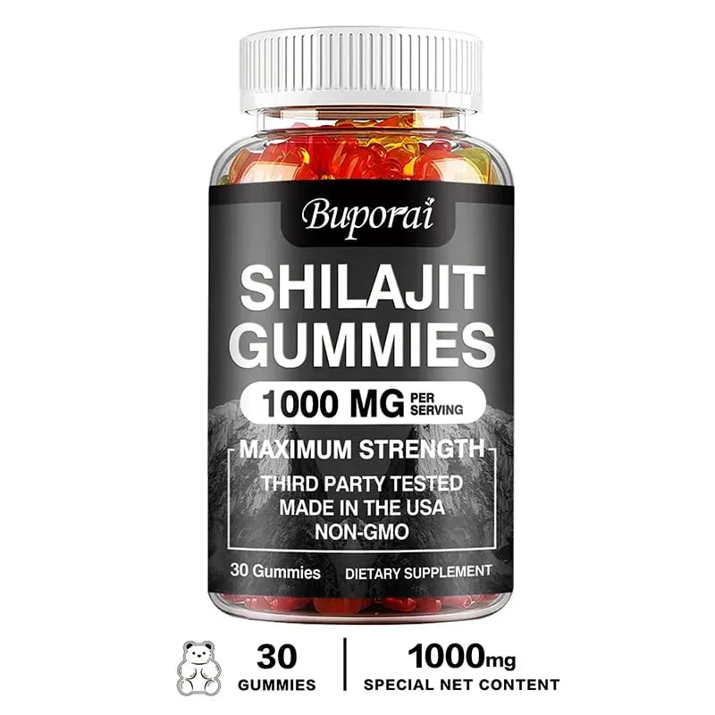 Shilajit Gummies - Energy Level Memory and Focus Support Relieve Stress Overall Health