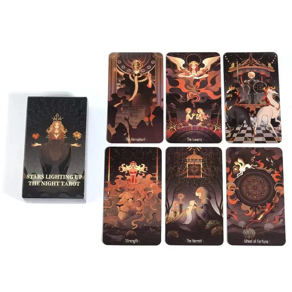 Stars Lighting Up The Night Oracle Cards A 78 Tarot Cards Divination Edition FortuneTelling Deck Borad Playing Games Tarot Decks — image 1