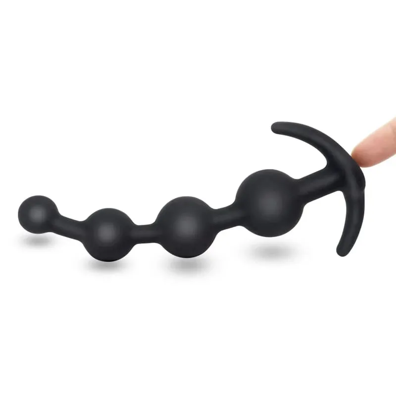 Silicone Anal Beads Pull Dilator Butt Plug Vaginal G Spot Dildo Masturbator Prostate Massage Anus Stimulation Trainer Sex Toys