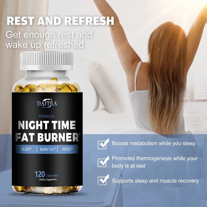 Nighttime Fat Burner - Supports Cardiovascular and Digestive Health Improves Sleep and Increases Muscle Mass and Metabolism — image 3