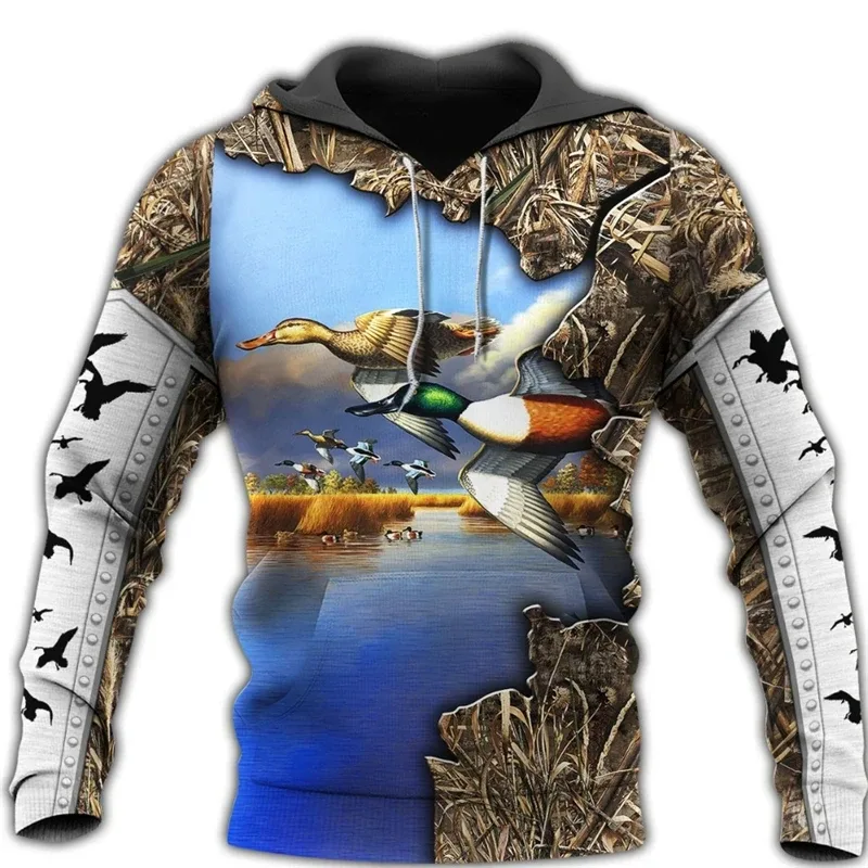 Beautiful Duck Hunting 3D Printed Unisex Hoodie Sweatshirt Man Pullover Casual Tracksuit Sudadera Sweatshirts y2k men clothing — image 4