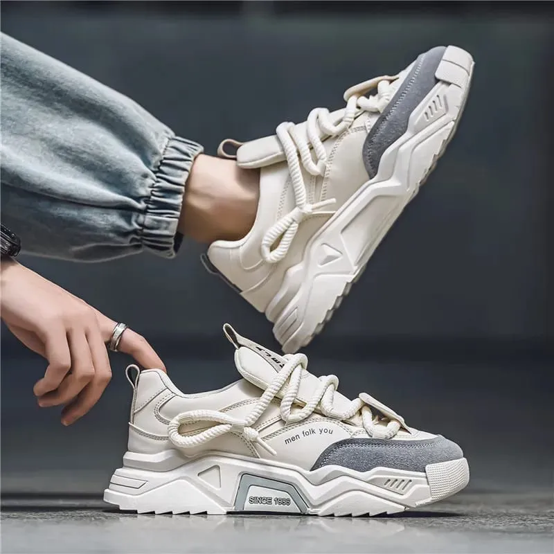New Men's Casual Sneakers 2025 Spring Fashion Versatile Low-Top Skateboard Shoes for Men Suitable for Outdoor Sports — image 3
