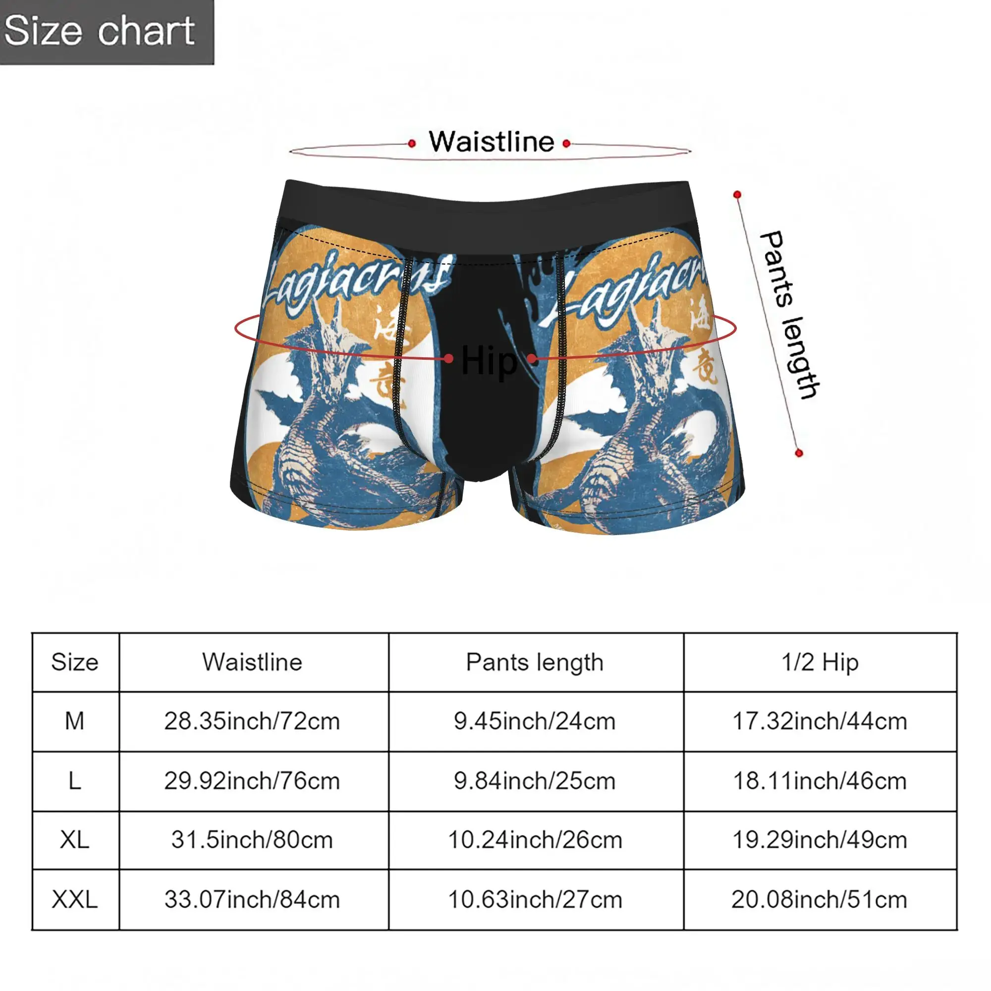 Wilds Lagiacrus BP Monster Hunter Quần Lót Breathbale Quần Lót Quần Lót Nam Thông Gió Quần Short Quần Sịp Boxer — image 4