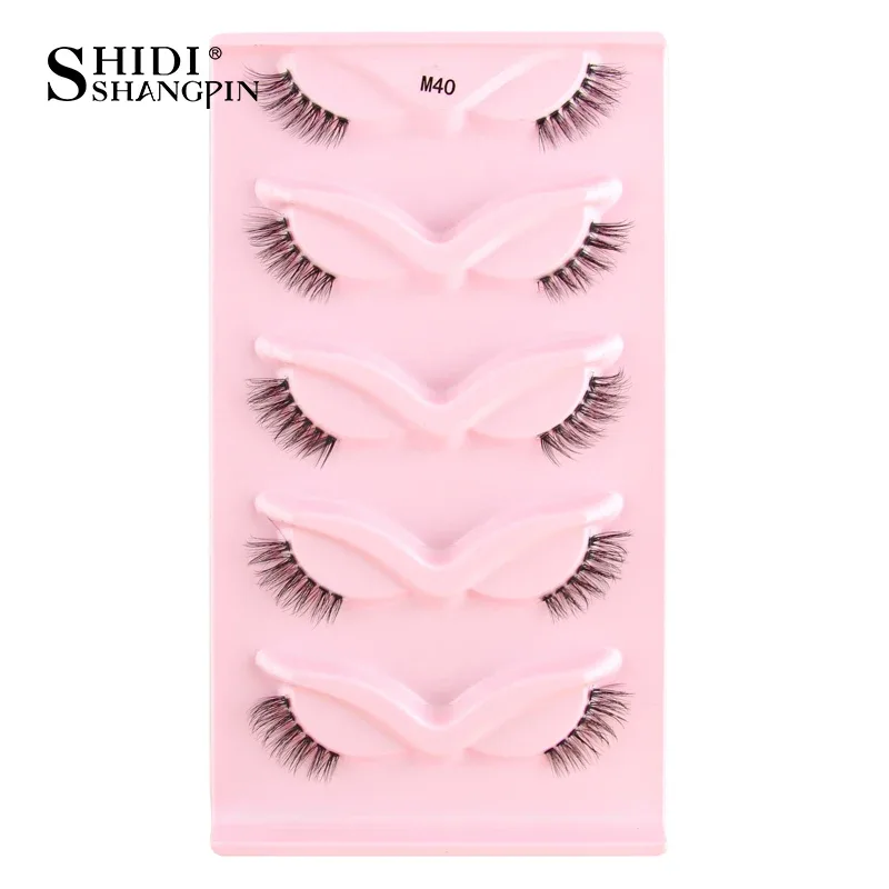 Một Nửa Mi Mắt Mèo Hàng Mi 3D Tự Nhiên Có Cánh Cấp Mắt Kéo Dài Hàng Mi Mắt Cáo Hàng Mi Giả Chồn Hàng Mi Trang Điểm — image 20