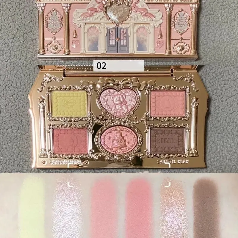 Flower Know Strawberry Rococo All-In One Gift Set Makeup Kit Full Professional Garden Mirror Blush Powder Lip Cream Flowerknows