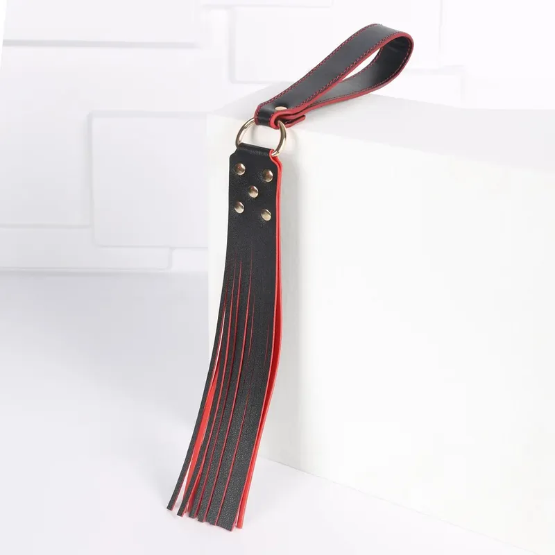 Slave Rollespilssæt Læderhåndjern Ankelmanchetter Ball Gag Mask Piskekrave Snor Sexlegetøj til kvinder Par BDSM Bondage Kit — image 14