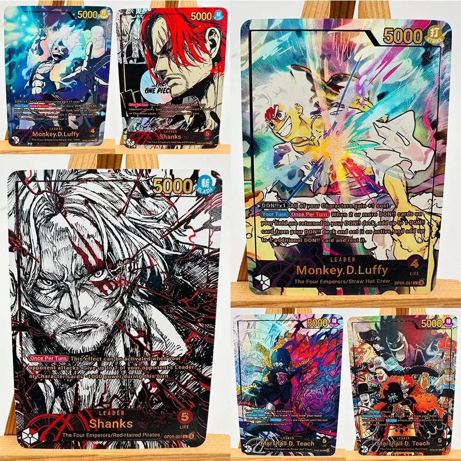 Luffy Shanks Teach Toys Hobbies Hobby Collectibles Game Collection Anime Cards — image 1