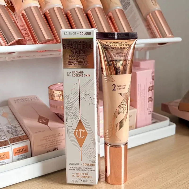 Charlotte Latest Tilbury Moisturized Plump Lip Gloss Highlights Concealer Liquid Foundation Two Color Heartbeat Blush Makeup — image 20