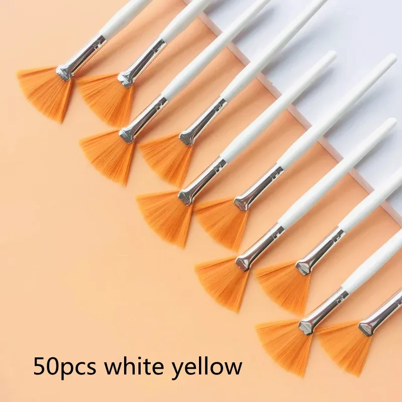 10/20/50pcs Fan Shape Facial Mask Brush Multifunctional Makeup Brushes Essential Oil Women Facial Body Beauty Makeup Tools Brush — image 19