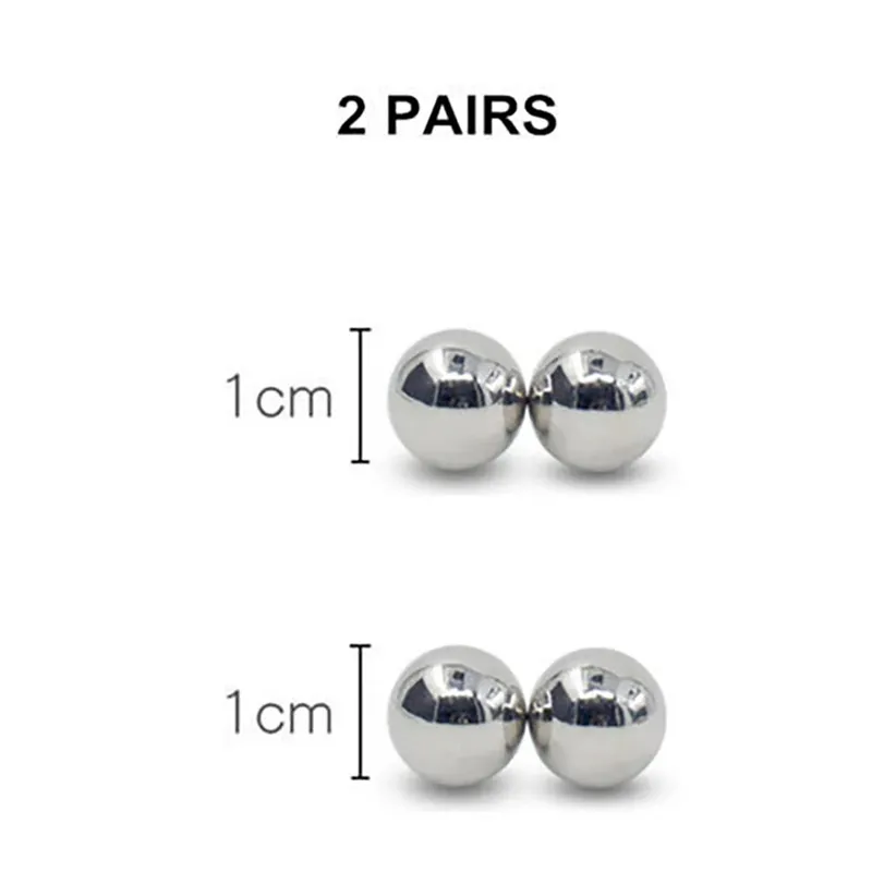 Magnetic Breast Beads Nipple Clitoris Labia Clamps Clips Penis Cock Ring Ball Lock Stretcher Scrotum Bondage Sex Toys — image 6