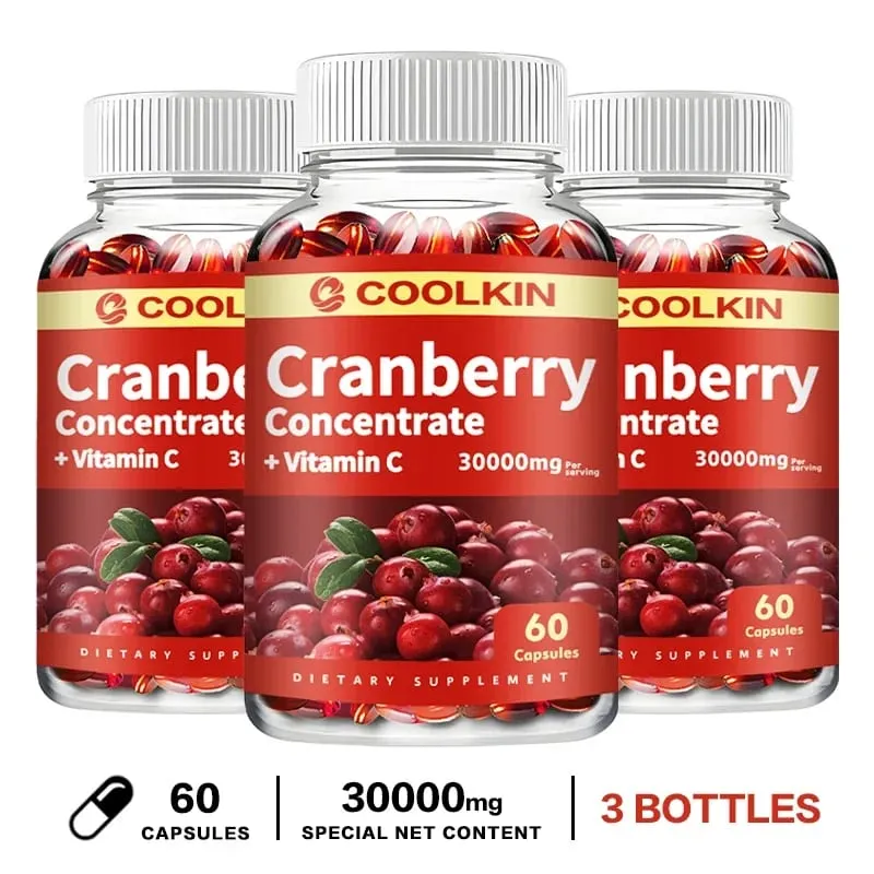 Cranberry Extract Supplement - Urinary Tract Health Capsules To Boost Immunity
