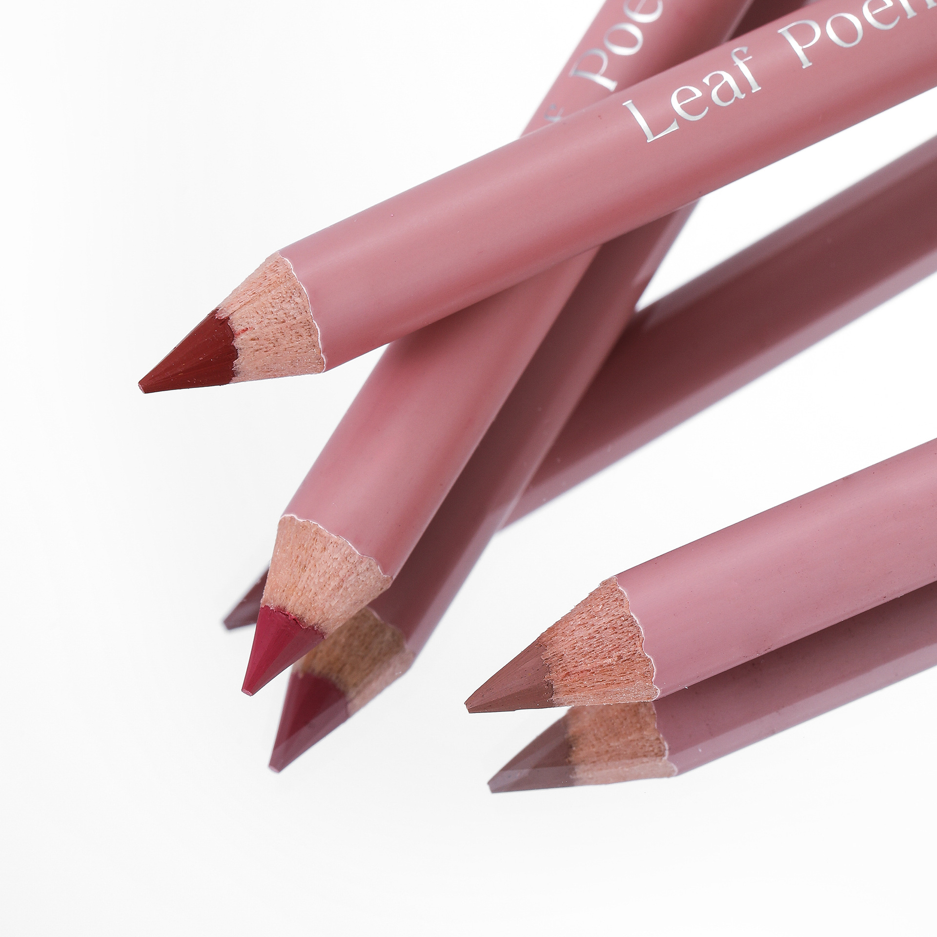 Waterproof Lasting Wooden Matte Lip Liner Pencil Natural Lips Makeup Nude Pink Lip Liner Outline The Lips Contour Makeup 12color — image 7