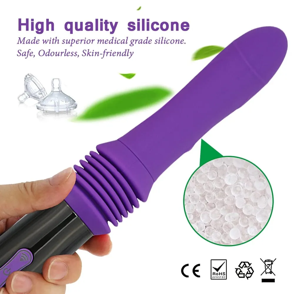 Automatic Thrusting Sex Machine Telescopic Dildo Vibrator Vaginal Massage Orgasm G Spot Stimulation Adult Female Toy Masturbator