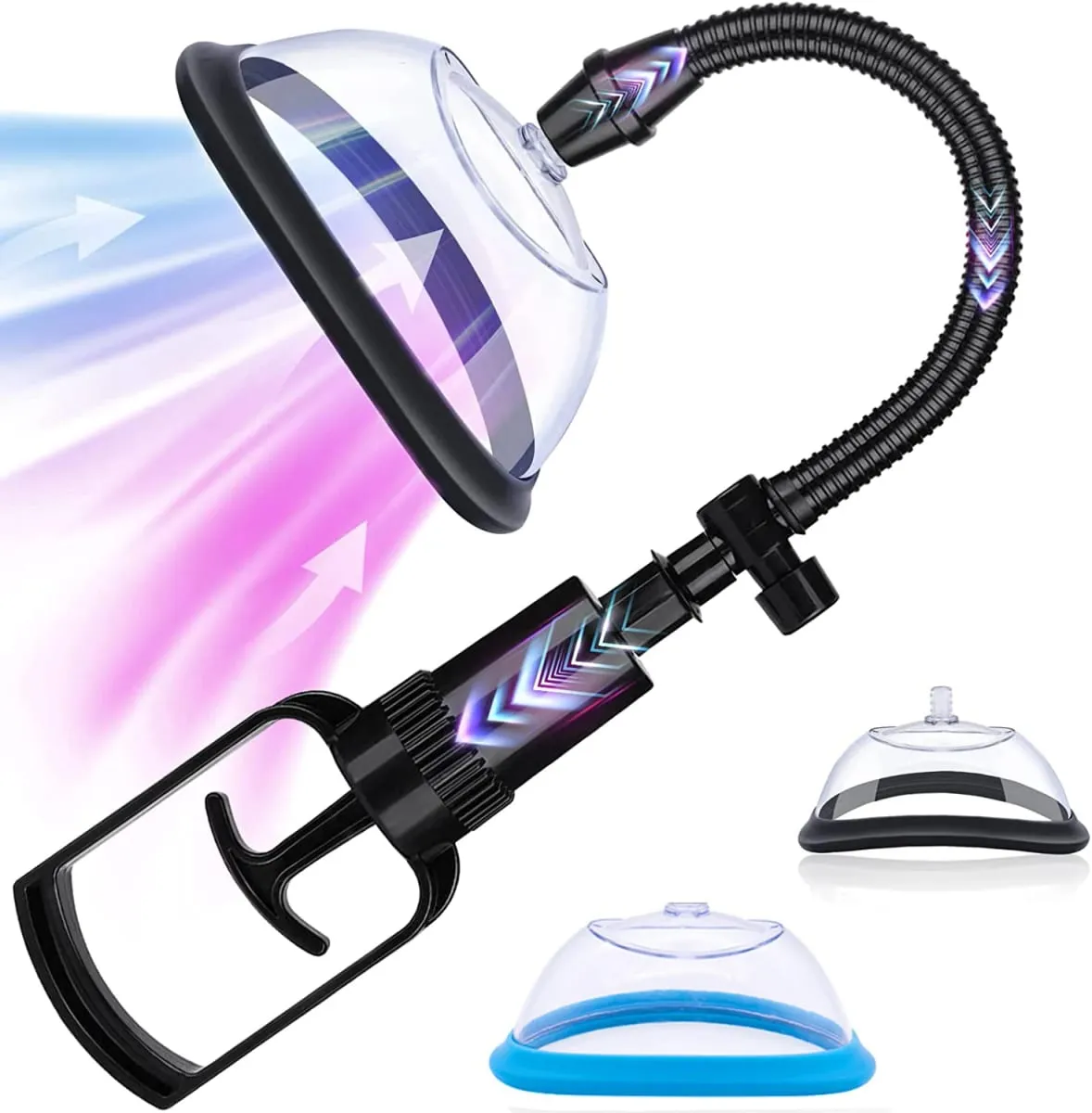 Manual Vagina Pump Breast Sucking Massager Vaginal Clitoral Suction Cup Sexual Enhancers Nipple Stimulator Sex Toy for Women — image 3