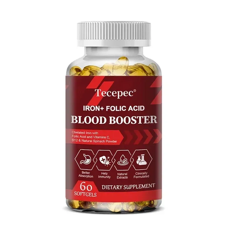 Iron + Folic Acid Blood Tonic - Replenish Iron Content No Side Effects Iron Supplement- with Vitamin C Vitamin B12 Folic Acid — image 8