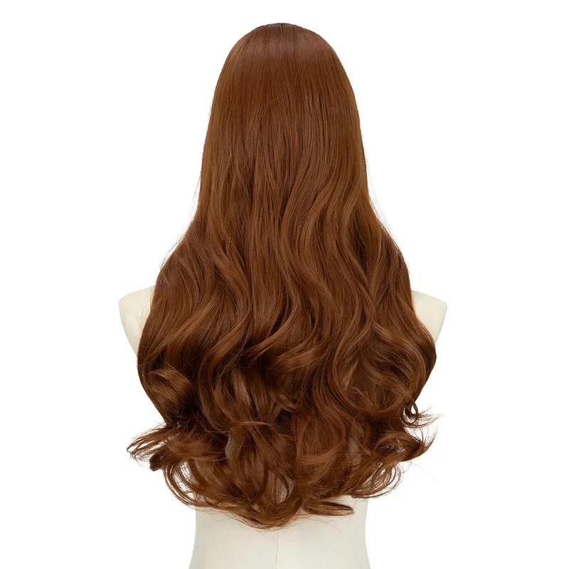 Premium Synthetic U-Part Clip In Hair Extension Long Thick Curly Natural Blonde False Heat Resistant Hair Hairpieces For Women — image 27