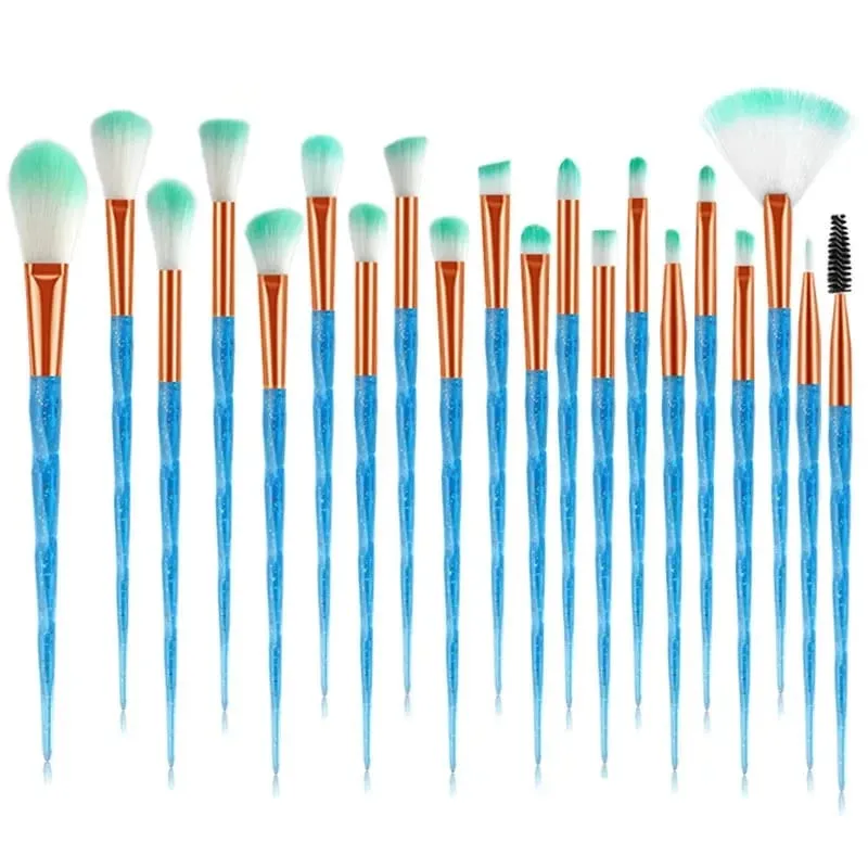 20Pcs Diamond Makeup Brushes Set Powder Foundation Blush Blending Eye shadow Lip Cosmetic Beauty Make Up Brush Pincel Maquiagem — image 8