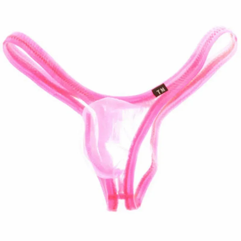 Cuecas masculinas de malha pura brilhante, alta elasticidade, bolsa em u, cintura baixa, grande capacidade, roupa íntima triangular