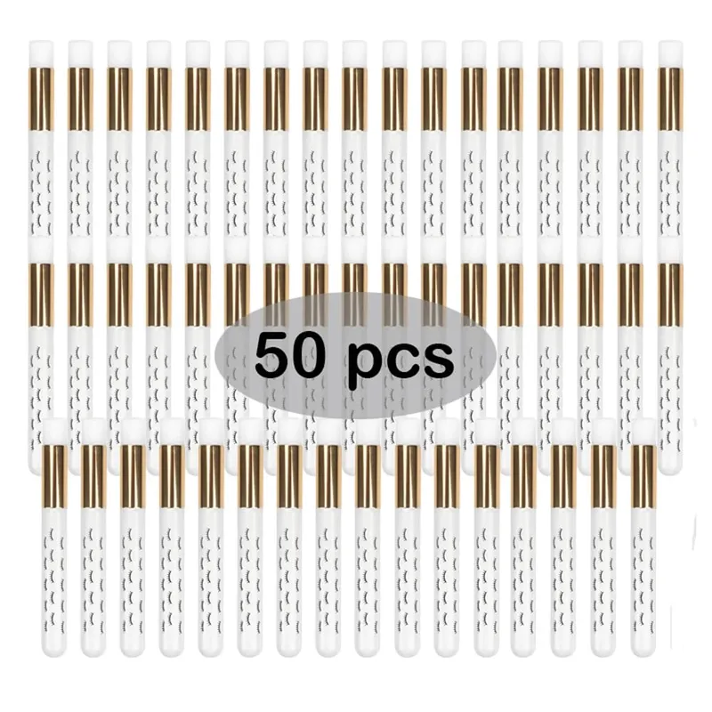 50Pcs 전문 소프트 래쉬 확장 샴푸 브러쉬 딥 클렌징 속눈썹 눈썹 코 필 케어 살롱 미용 용품 도구 — image 8