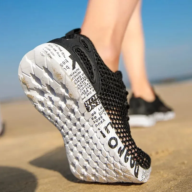 Men Aqua Shoes Summer Breathable Trekking Wading Beach Shoes Quick Drying Outdoor Fishing Wading Shoes Male Water Sneakers Light — image 5