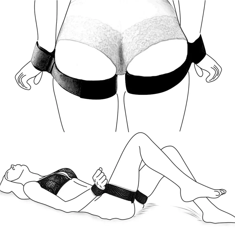 Adult Couples Erotic BDSM Bondage Restraints Slave Wrists & Ankle Cuffs No Vibrator Sex Toys For Women Men Accessories Sex Shop — image 1