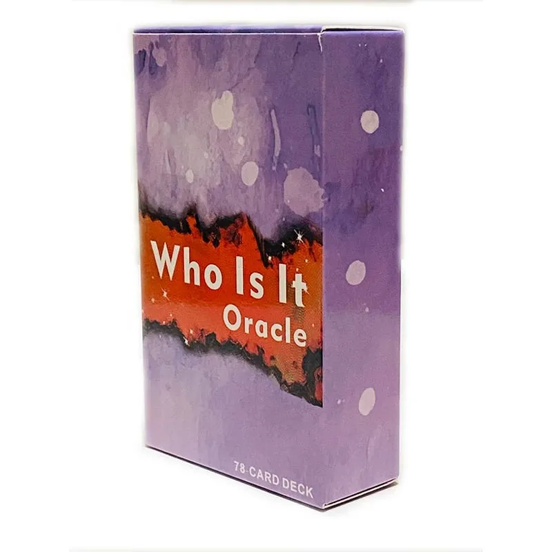 Who Is It Oracle Cards 78 Cards Divination Deck English Vision Edition Tarot Board Playing Game For Party