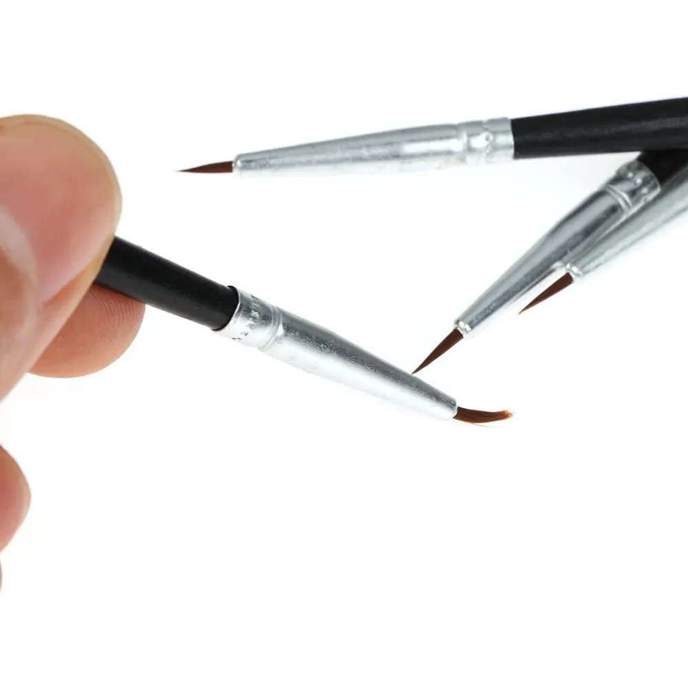 10Pcs Fine Hand Painted Thin Hook Line Pen Drawing Art Pen Nylon Brush Makeup Eyeliner Pen Detail Brush Cosmetics Art Supplies — image 4